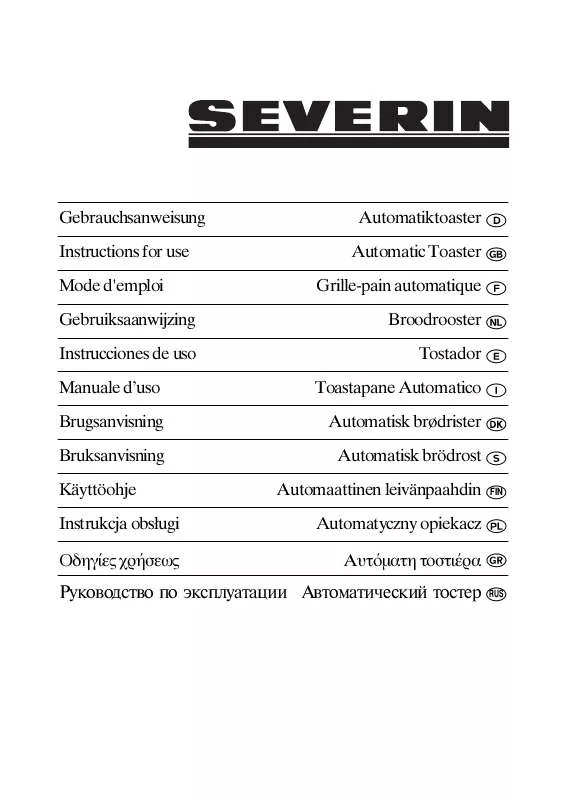 Mode d'emploi SEVERIN AT 2517