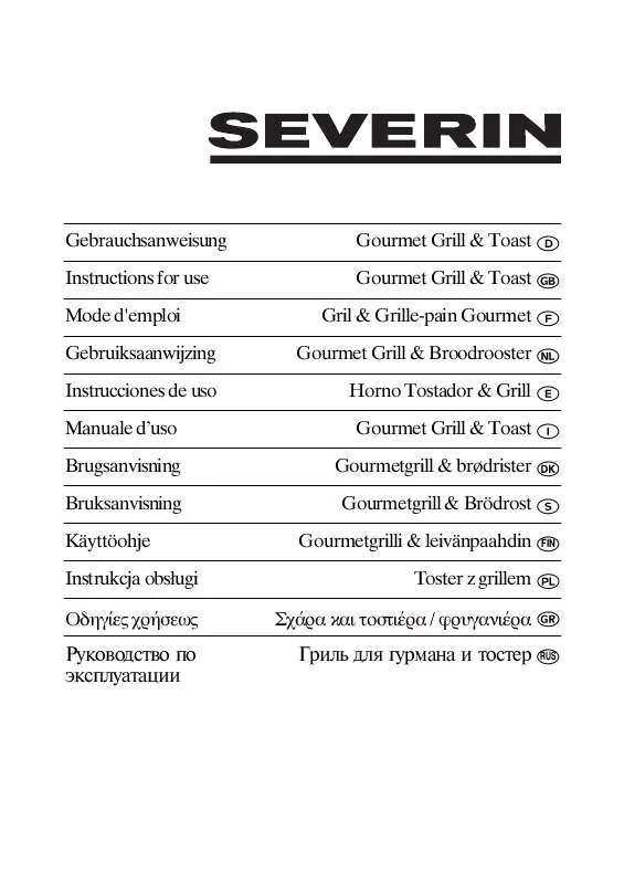 Mode d'emploi SEVERIN GT 2802