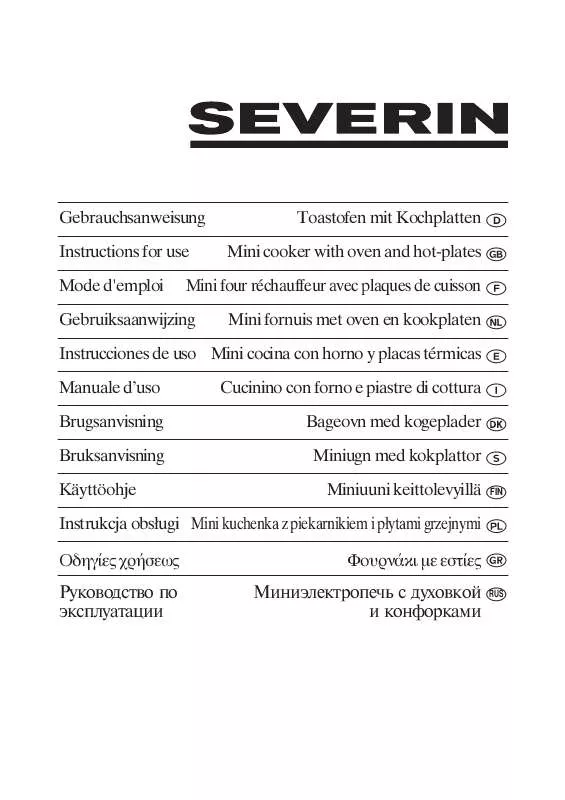 Mode d'emploi SEVERIN KH 2043