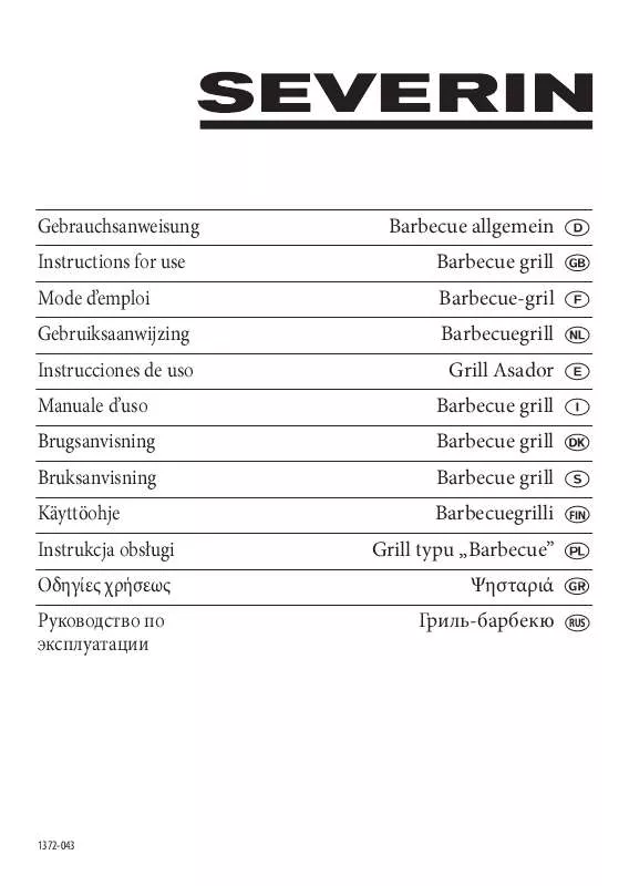 Mode d'emploi SEVERIN PG 8521