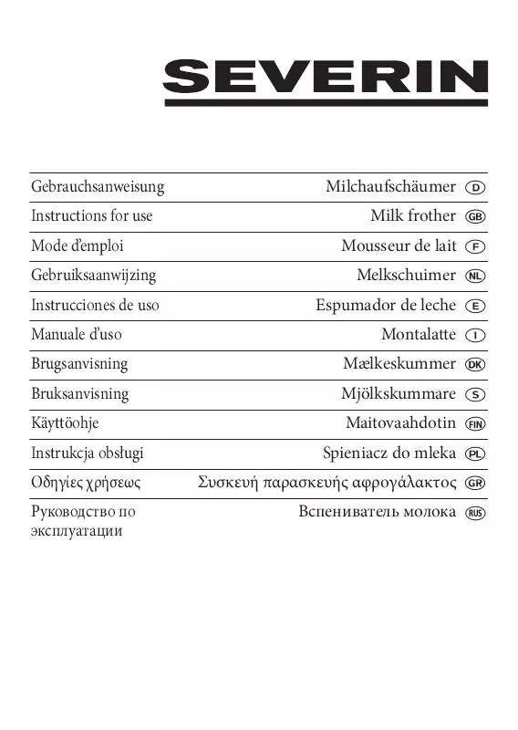 Mode d'emploi SEVERIN SM 9684