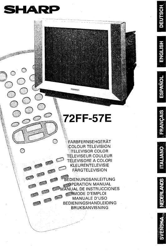 Mode d'emploi SHARP 72FF-57E