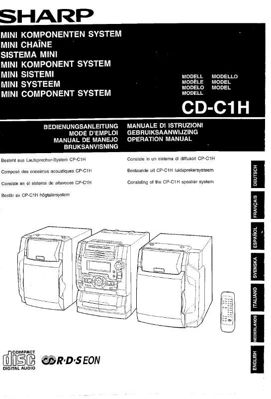 Mode d'emploi SHARP CD-C1H