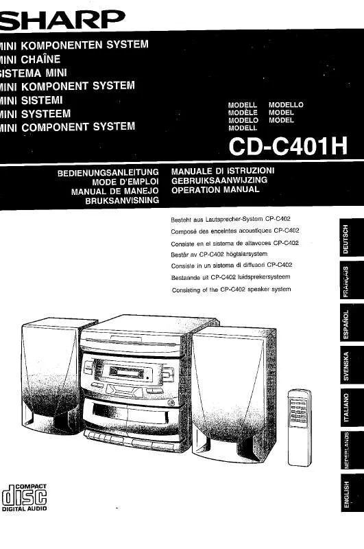 Mode d'emploi SHARP CD-C401H