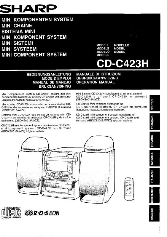 Mode d'emploi SHARP CD-C423H