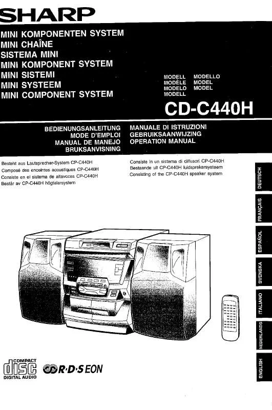 Mode d'emploi SHARP CD-C440H