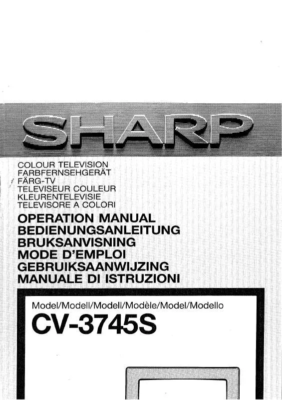 Mode d'emploi SHARP CV-3745S