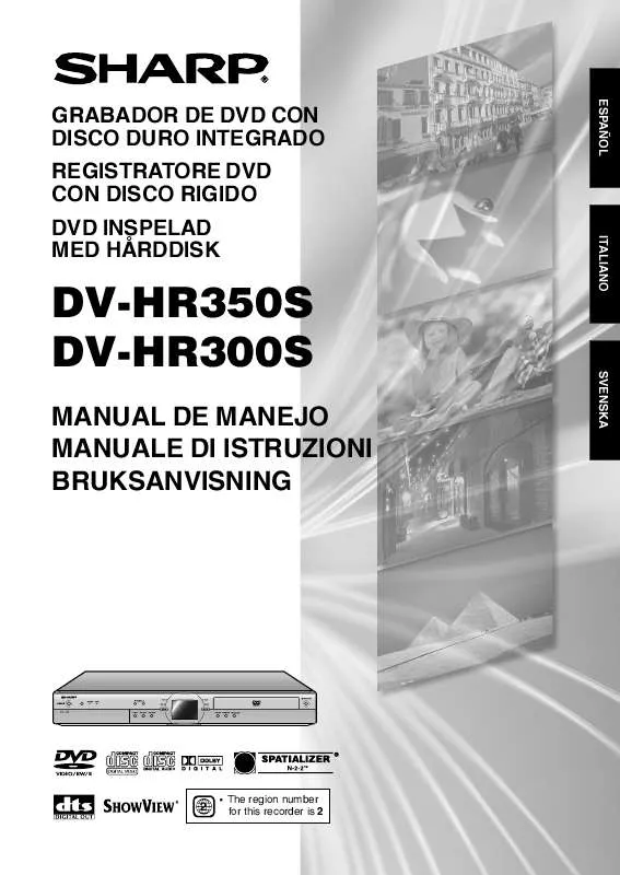 Mode d'emploi SHARP DV-HR350S