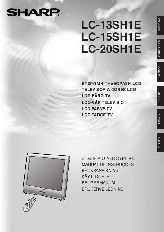 Mode d'emploi SHARP LC-13SH1E