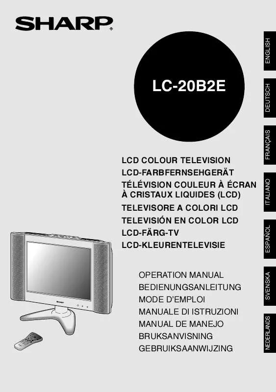 Mode d'emploi SHARP LC-20B2E