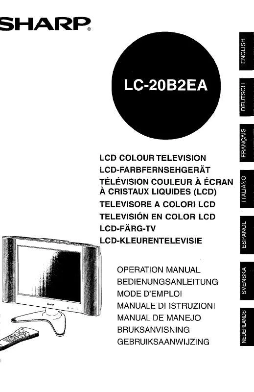 Mode d'emploi SHARP LC-20B2EA