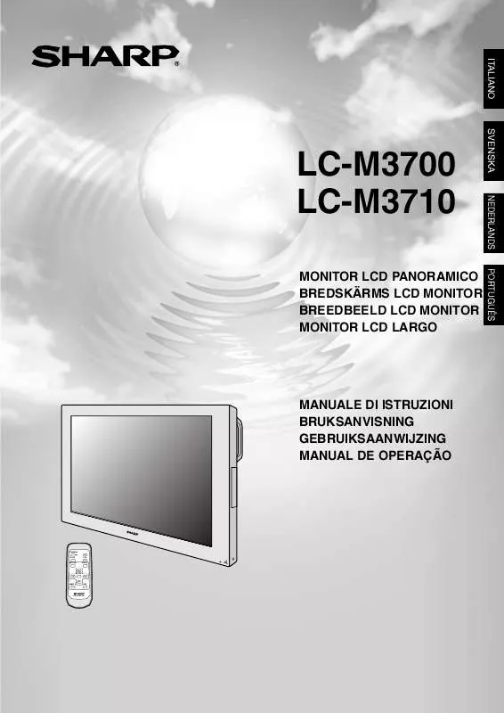 Mode d'emploi SHARP LC-M3700