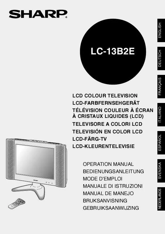 Mode d'emploi SHARP LC13-B2E