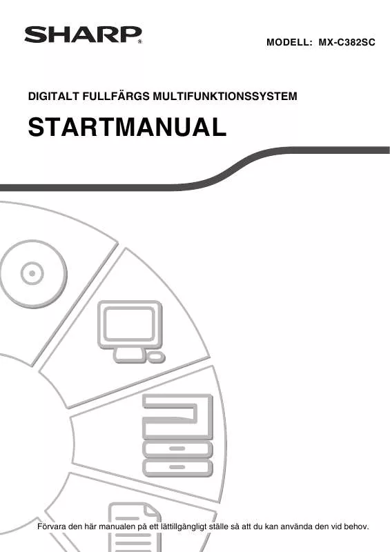 Mode d'emploi SHARP MX-C382SC