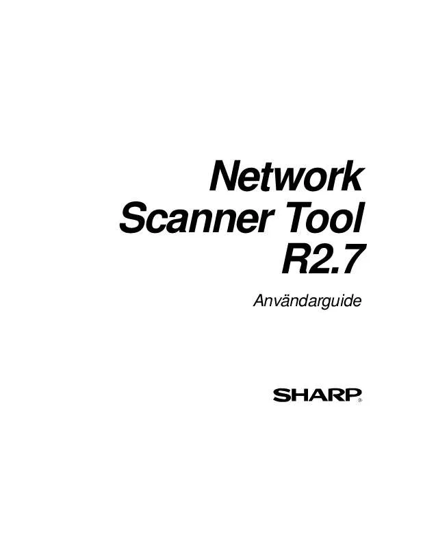 Mode d'emploi SHARP R2.7