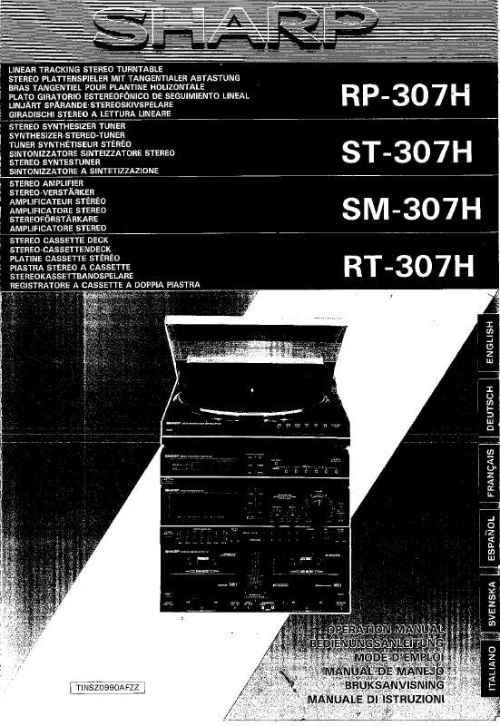 Mode d'emploi SHARP RP-307H