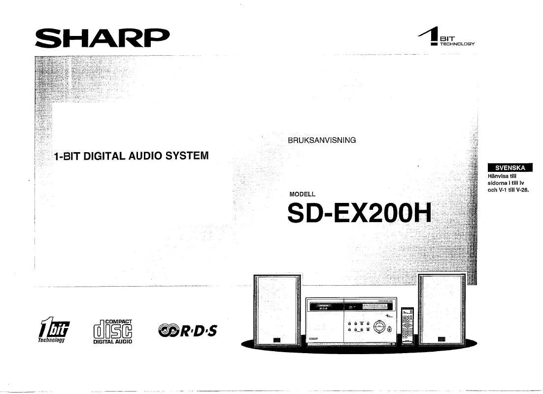 Mode d'emploi SHARP SD-EX200H