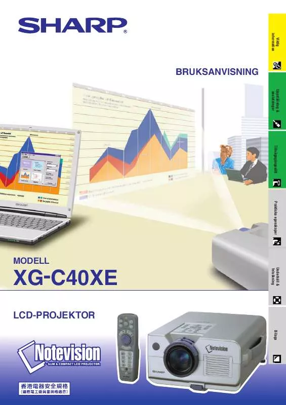 Mode d'emploi SHARP XG-C40XE