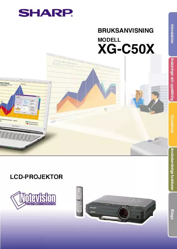 Mode d'emploi SHARP XG-C50X