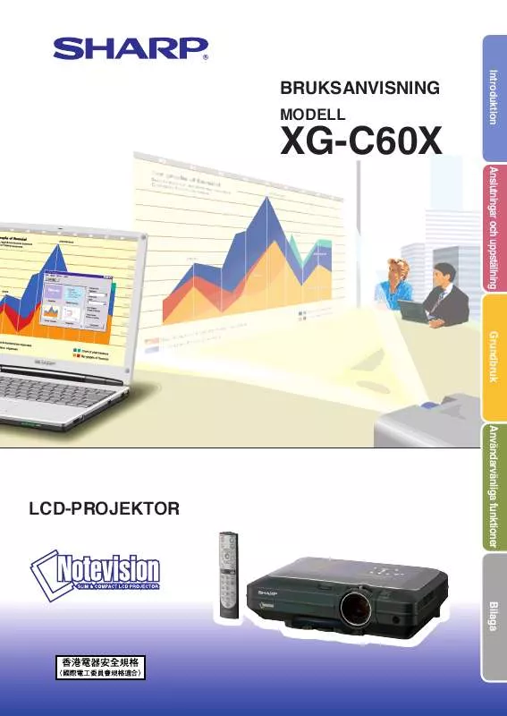 Mode d'emploi SHARP XG-C60X