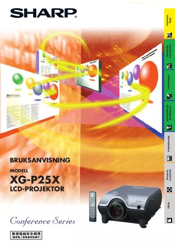 Mode d'emploi SHARP XG-P25X