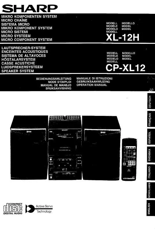 Mode d'emploi SHARP XL-12H