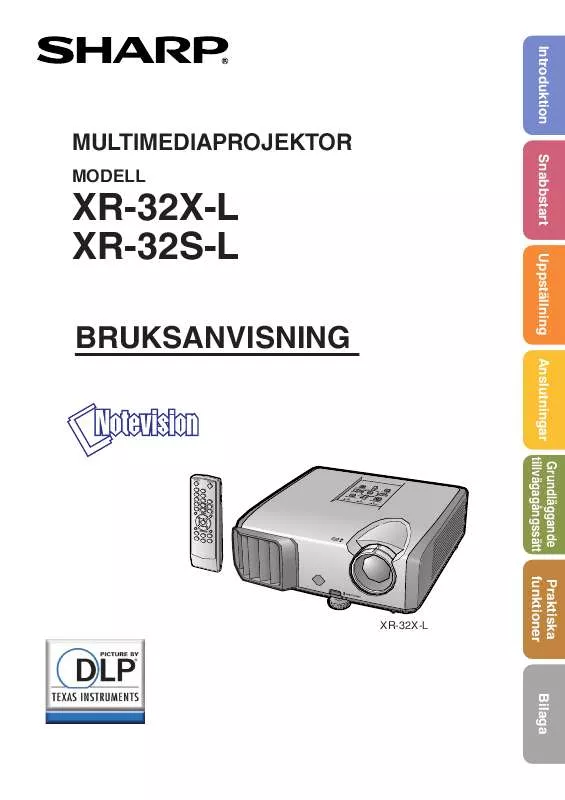 Mode d'emploi SHARP XR-32S-L