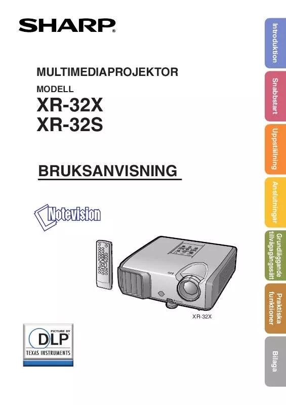 Mode d'emploi SHARP XR-32S