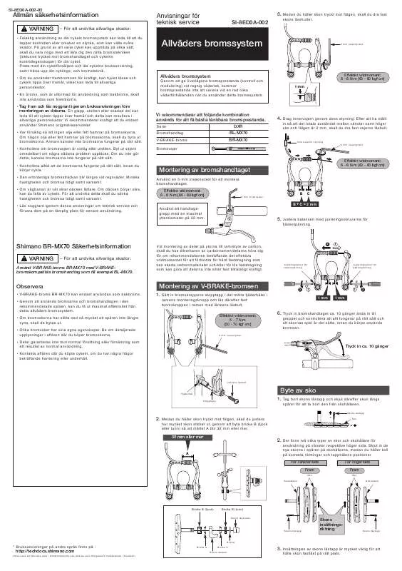 Mode d'emploi SHIMANO SI-8ED0A