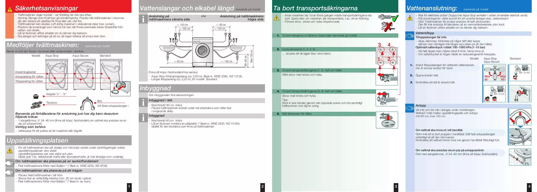 Mode d'emploi SIEMENS WM12E461SN