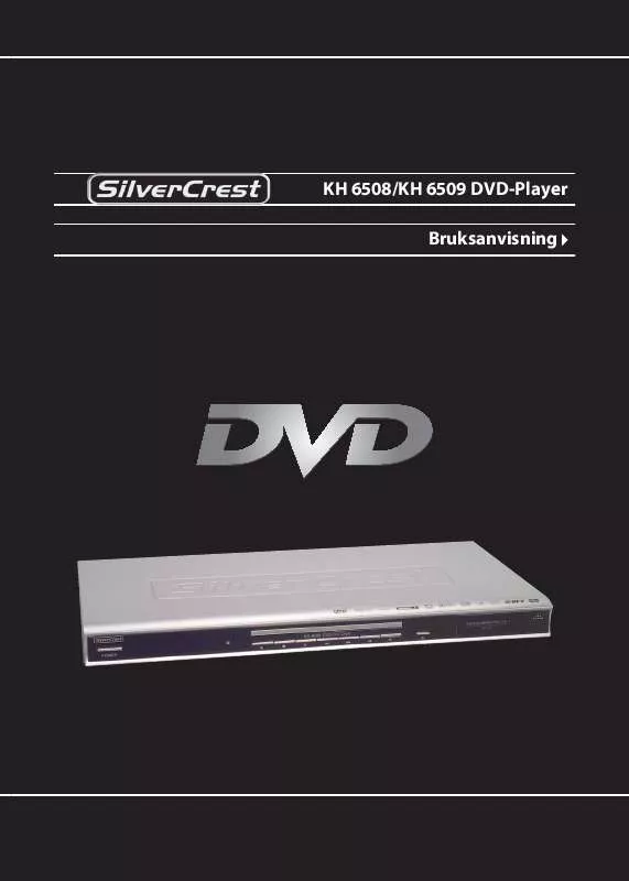 Mode d'emploi SILVERCREST KH 6508 DVD-PLAYER