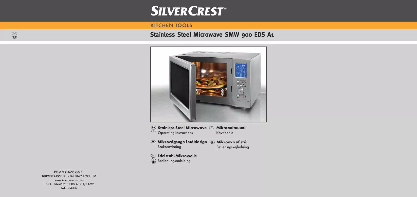 Mode d'emploi SILVERCREST SMW 900 EDS A1