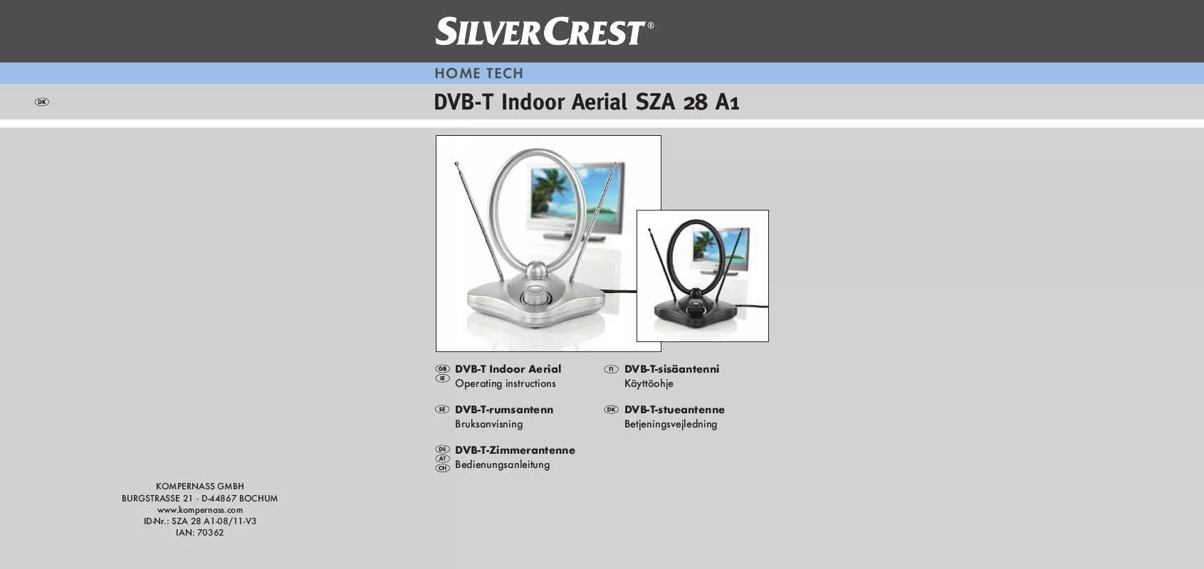 Mode d'emploi SILVERCREST SZA 28 A1