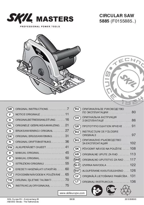 Mode d'emploi SKIL 5885