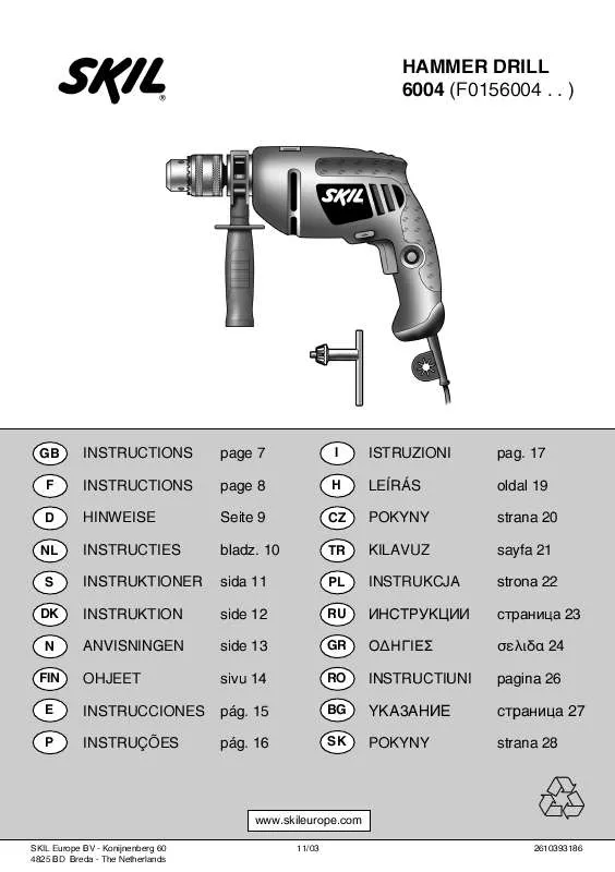 Mode d'emploi SKIL 6004