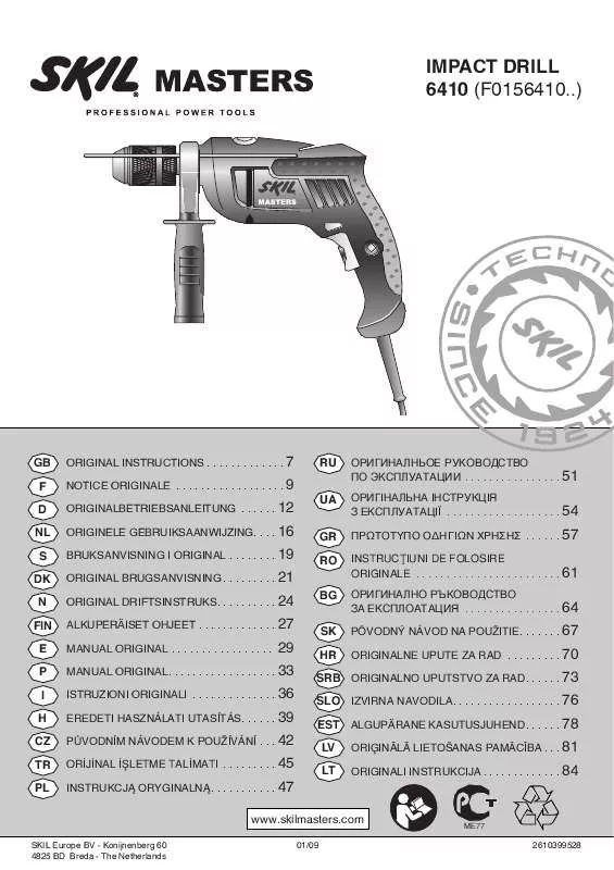 Mode d'emploi SKIL 6410