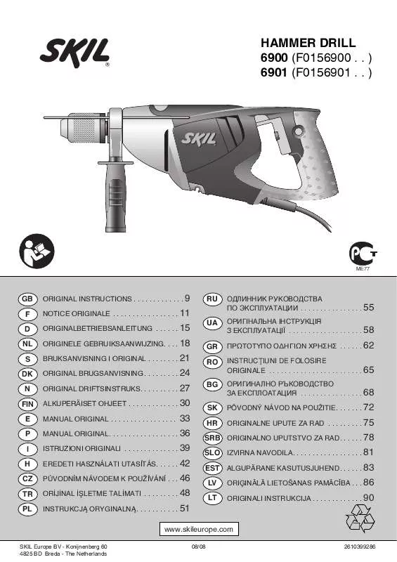 Mode d'emploi SKIL 6900