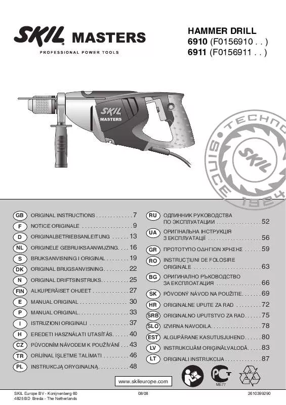 Mode d'emploi SKIL 6911