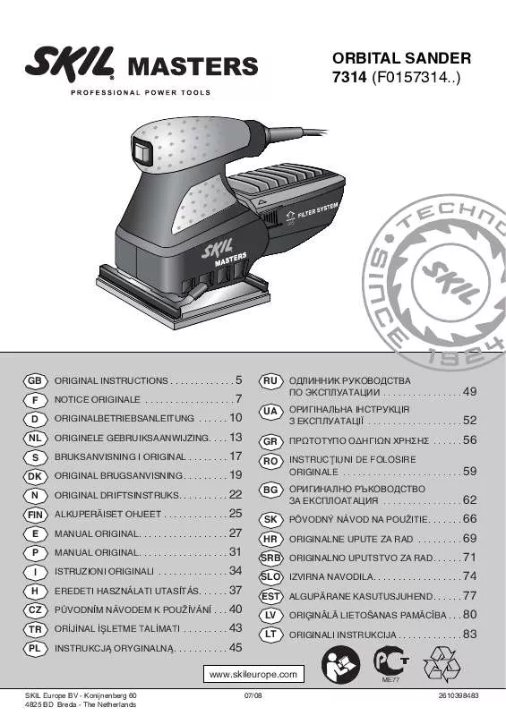 Mode d'emploi SKIL 7314