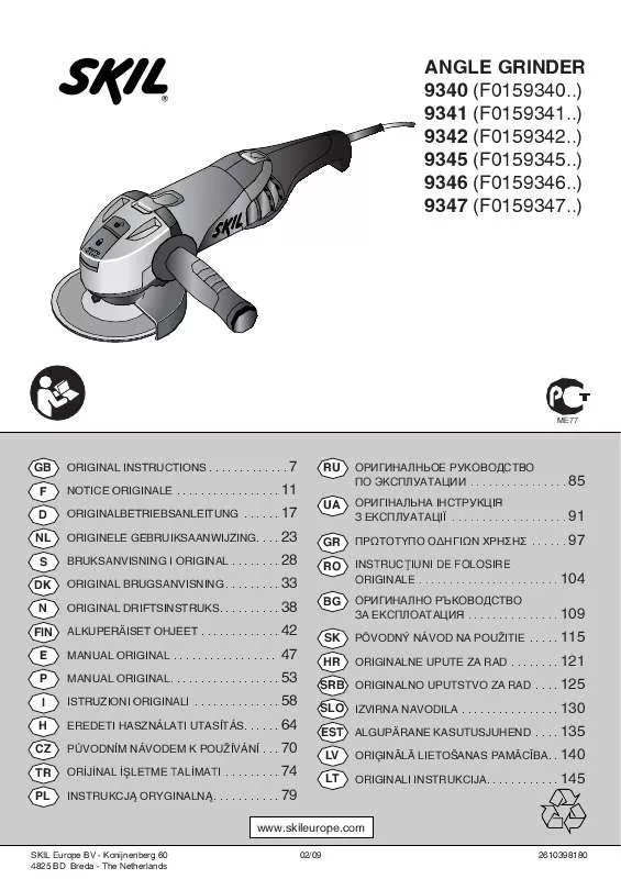 Mode d'emploi SKIL 9342