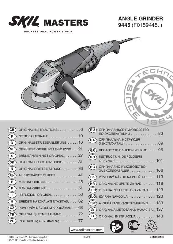 Mode d'emploi SKIL 9445