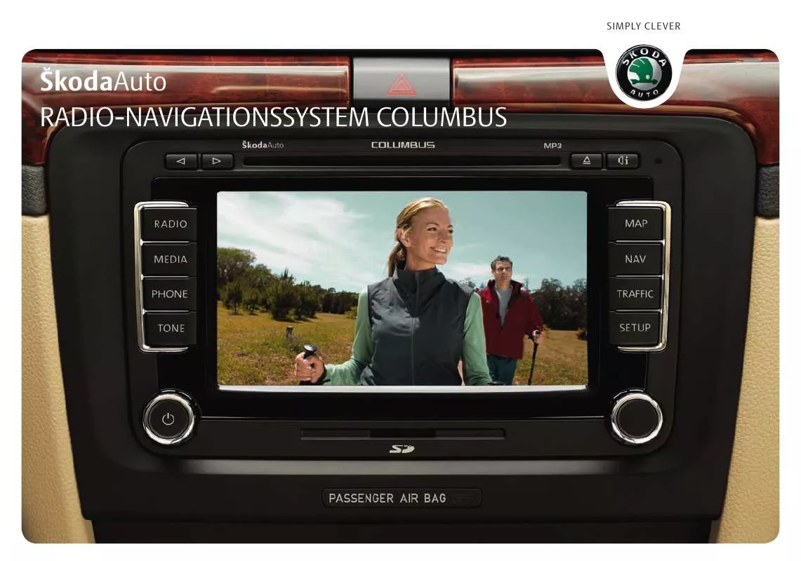 Mode d'emploi SKODA NAVIGATION SYSTEM COLUMBUS