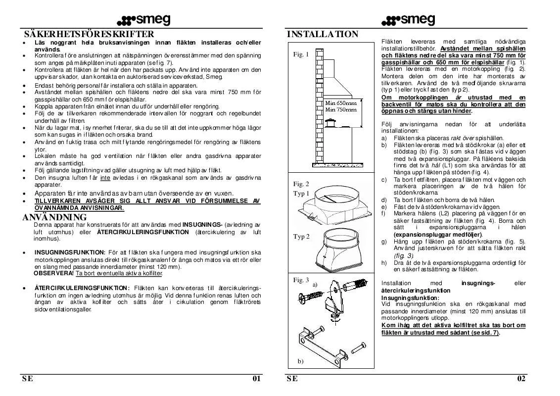 Mode d'emploi SMEG KSED92X