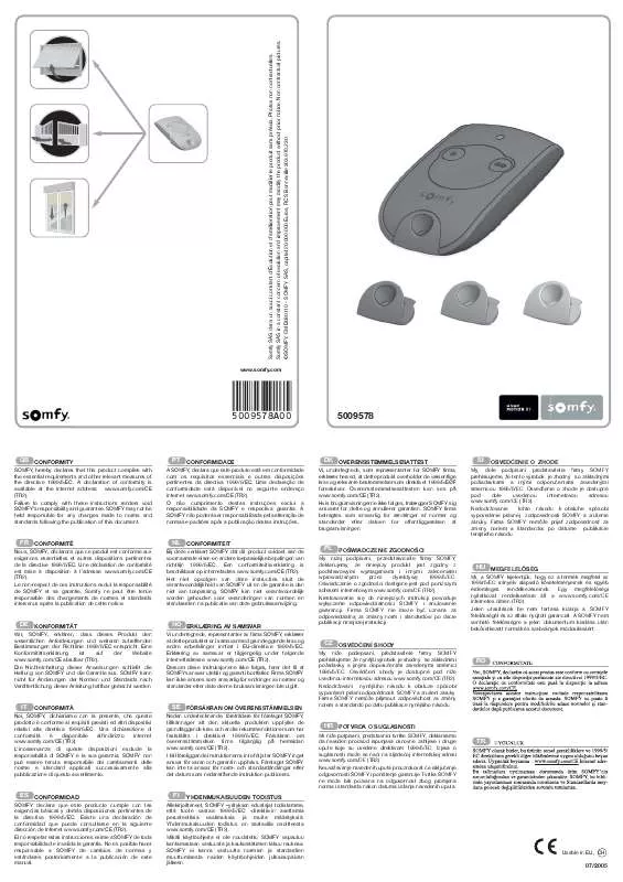 Mode d'emploi SOMFY KEYTIS 2