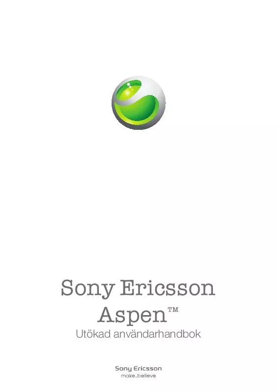 Mode d'emploi SONY ERICSSON ASPEN