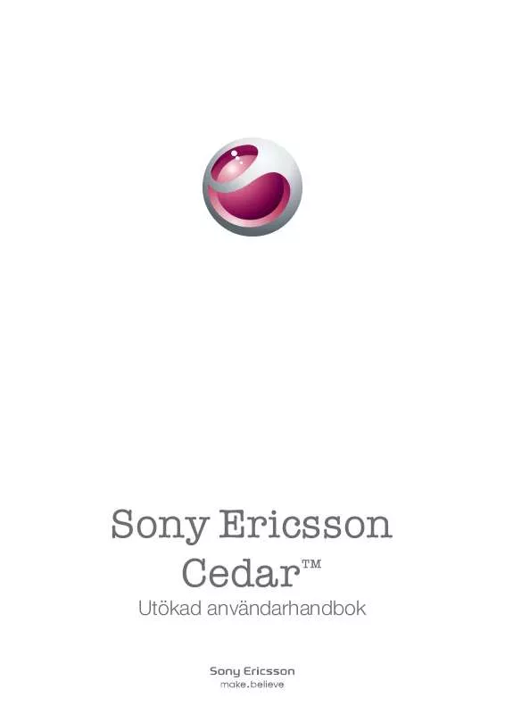 Mode d'emploi SONY ERICSSON CEDAR