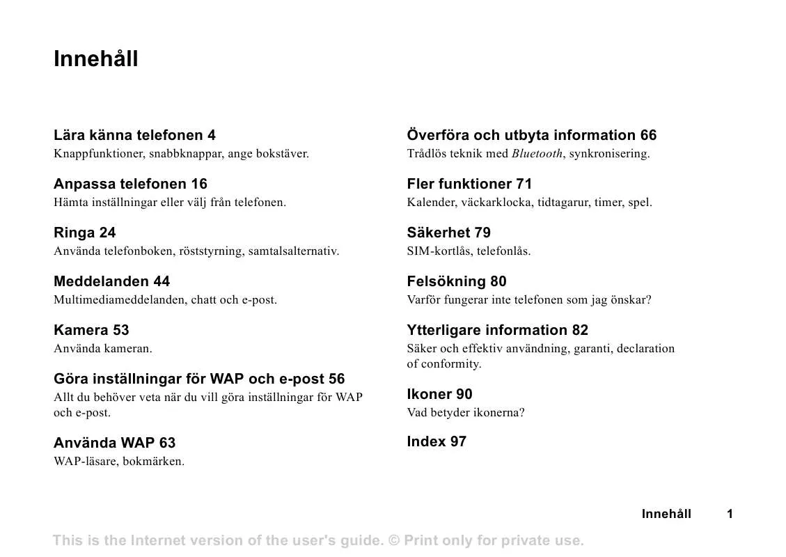 Mode d'emploi SONY ERICSSON T610