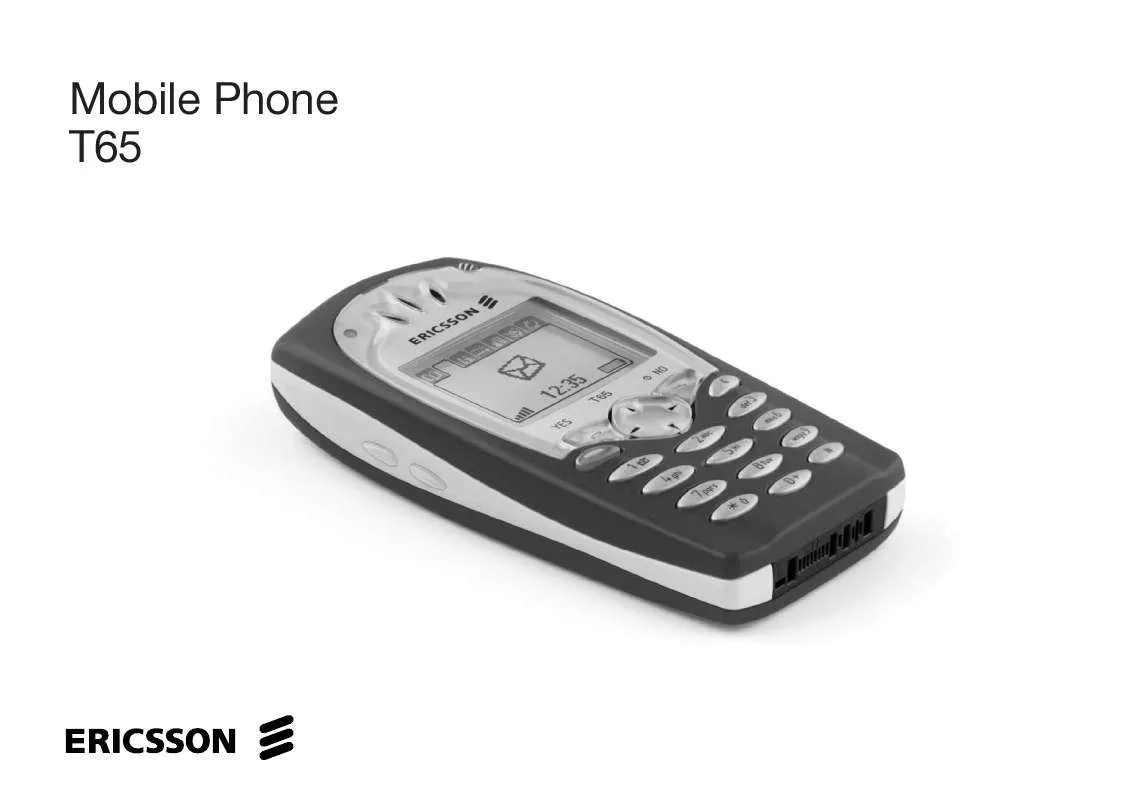 Mode d'emploi SONY ERICSSON T65