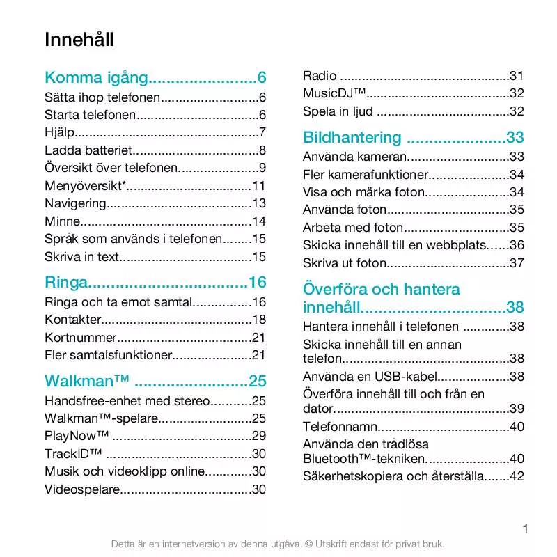 Mode d'emploi SONY ERICSSON W508