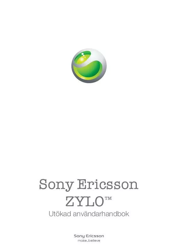 Mode d'emploi SONY ERICSSON ZYLO